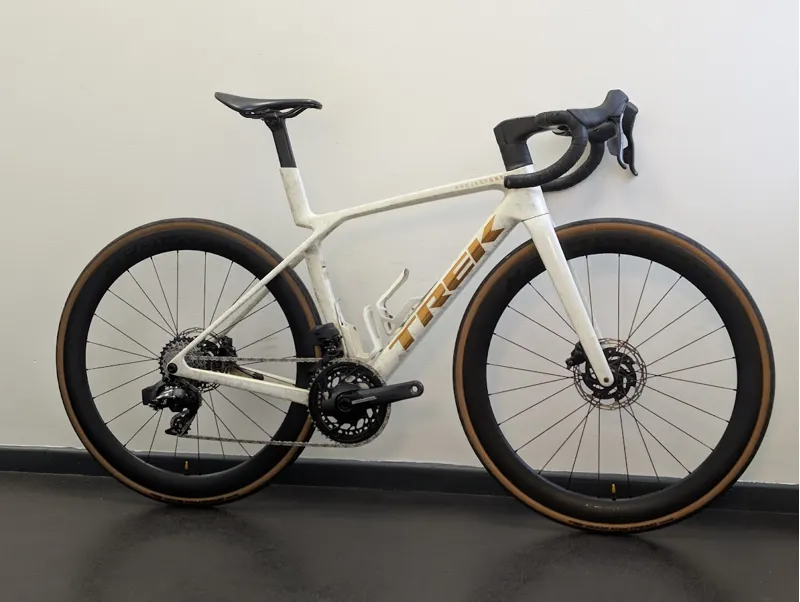 EX DEMO Trek Madone SLR 7 AXS Gen 8 Road Bike Size Small 2025 in Era White-2