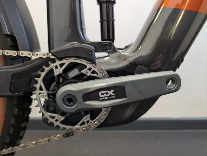 EX Demo Trek Rail+ 9.8 GX AXS T-Type Gen 5 Electric Full Suspension Mountain Bike Medium 2026 in Pennyflake-1