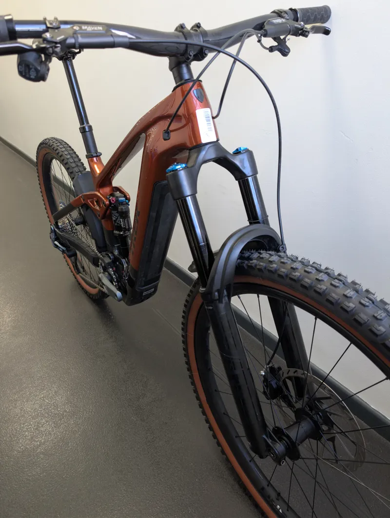 EX Demo Trek Rail+ 9.8 GX AXS T-Type Gen 5 Electric Full Suspension Mountain Bike Medium 2026 in Pennyflake-4