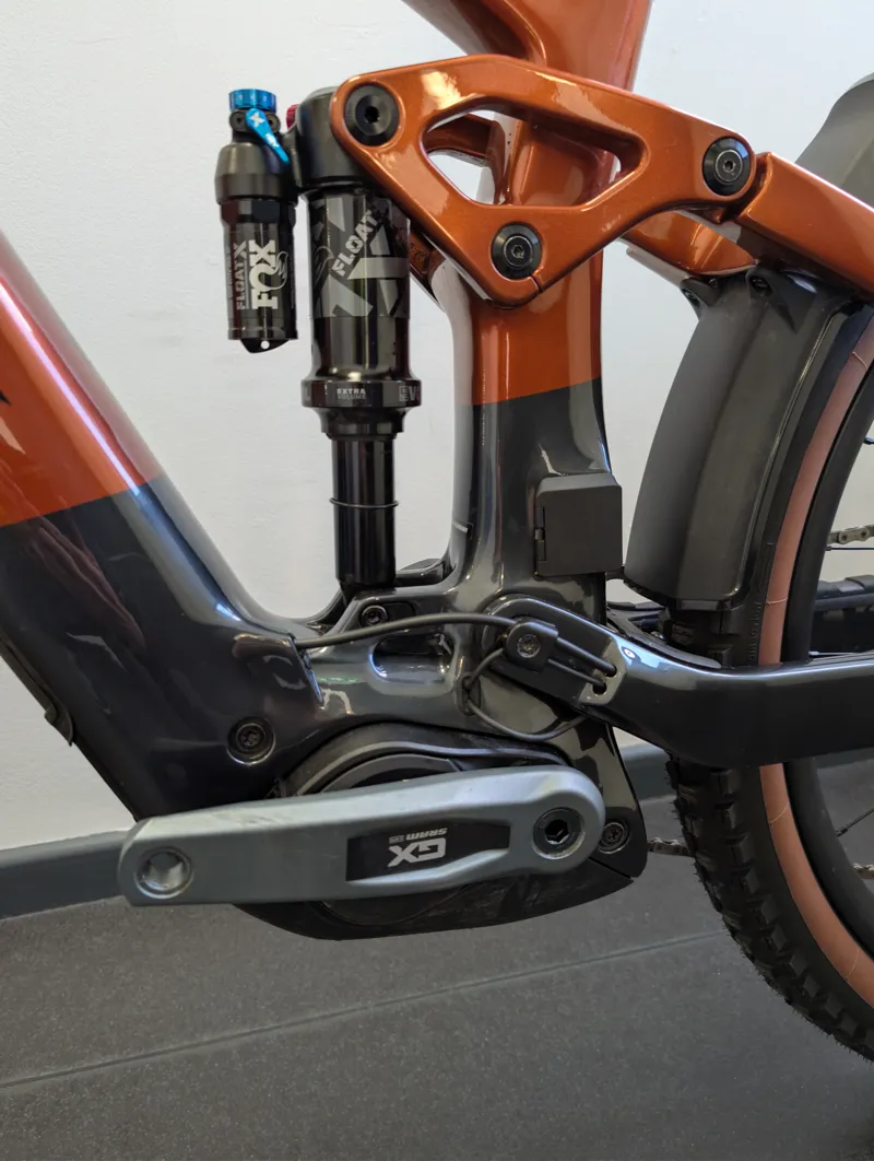 EX Demo Trek Rail+ 9.8 GX AXS T-Type Gen 5 Electric Full Suspension Mountain Bike Medium 2026 in Pennyflake-8