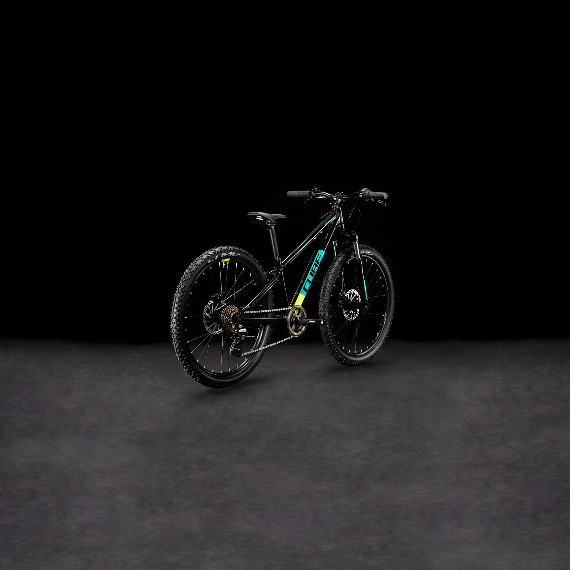 Cube Acid 240 Disc 24inch Kids Bike 2024 in Black/Green
