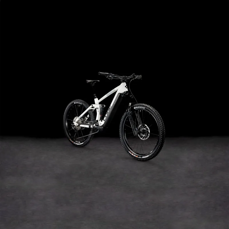 Cube Stereo Hybrid 160 HPC SLX 750 Full Suspension Electric Mountain Bike 2024 in Grey-1