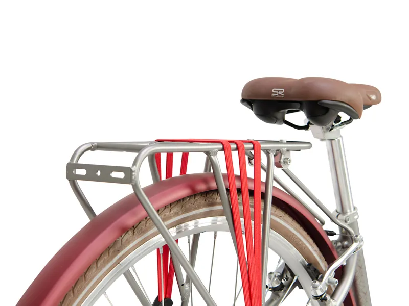 Raleigh Pioneer Grand Tour Lowstep Womens Hybrid Bike 2024 in Red-6