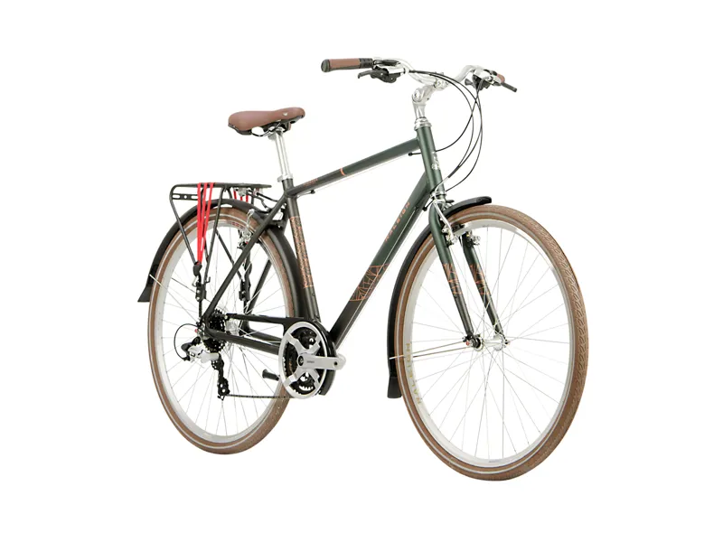 Raleigh Pioneer Grand Tour Hybrid Bike 2024 in Green-1