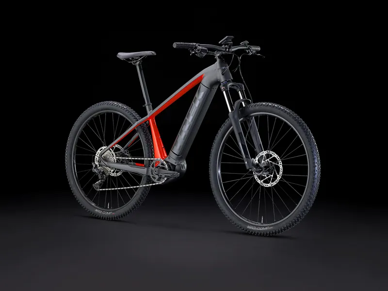 Trek Powerfly 4 625w Gen 4 Electric Mountain Bike 2023 in Matte Black/Gloss Red-1