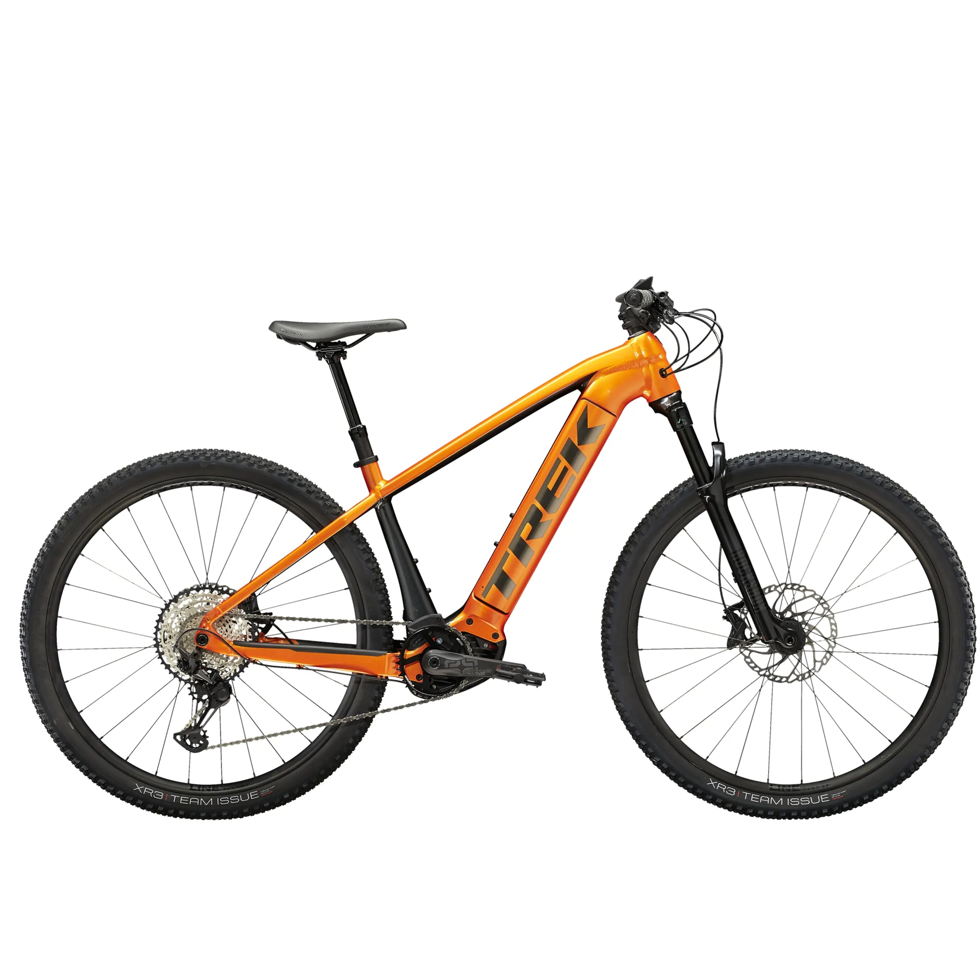Trek Powerfly Electric Mountain Bike 2023 in Factory Orange and