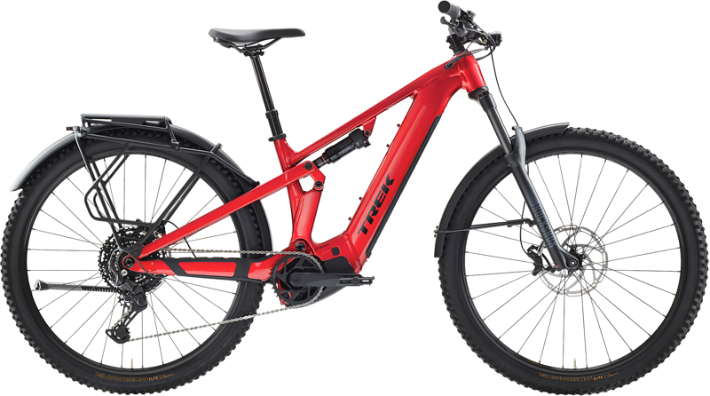 Trek Powerfly FS4 8EQEU Full Suspension Mountain Bike 2027 in Fury Red Dark Star Gloss
