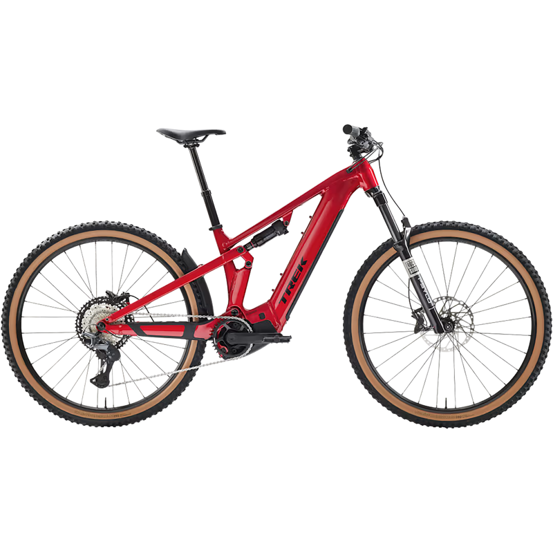 Balfes Bikes Trek Powerfly FS+ 5 Gen 4 Full Suspension Electric Mountain Bike 2027 in Fury Red | Free postage over £30, £10 off first order, price match & 0% finance.