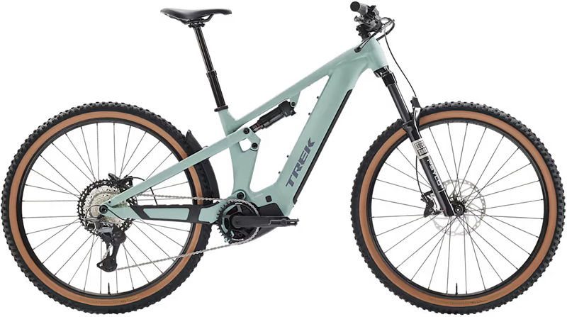 Trek Powerfly FS+ 5 Gen 4 Full Suspension Electric Mountain Bike 2027 in Blue Sage/Catalina Fog