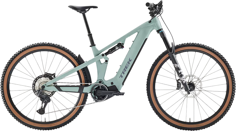 Trek Powerfly FS+ 8 EU Full Suspension Mountain Bike 2027 in Blue Sage Catalina Fog