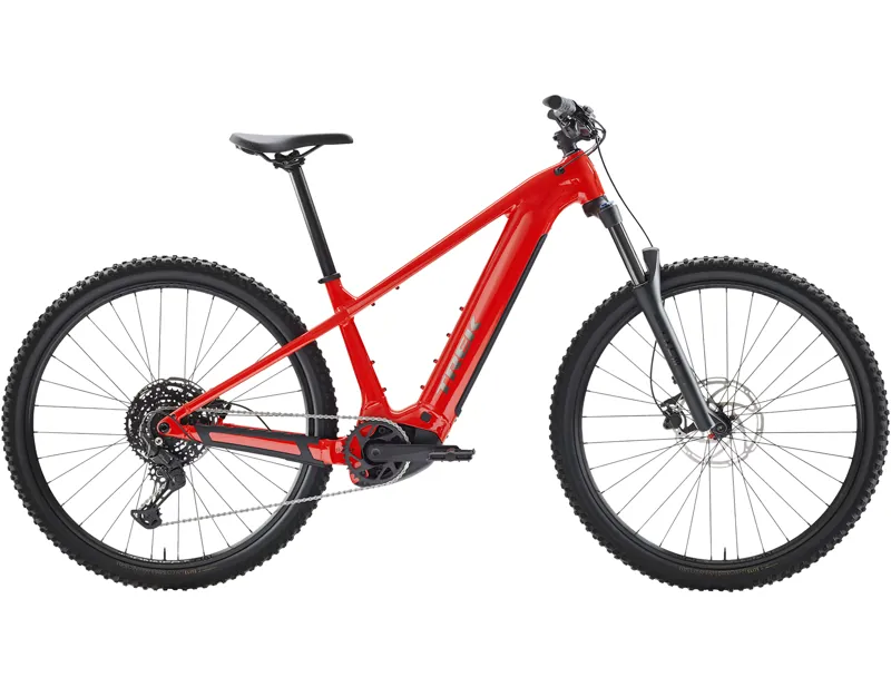 Trek POWERFLY+4 800 Gen 5 Electric Hardtail Mountain Bike 2027 in Radioactive Red/Black Chrome