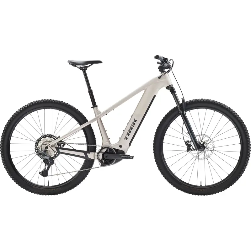 Balfes Bikes Trek POWERFLY+ 6 Gen 5 800Wh Electric Hardtail Mountain Bike 2027 in Buff Beige/Supernova | Free postage over £30, £10 off first order, price match & 0% finance.