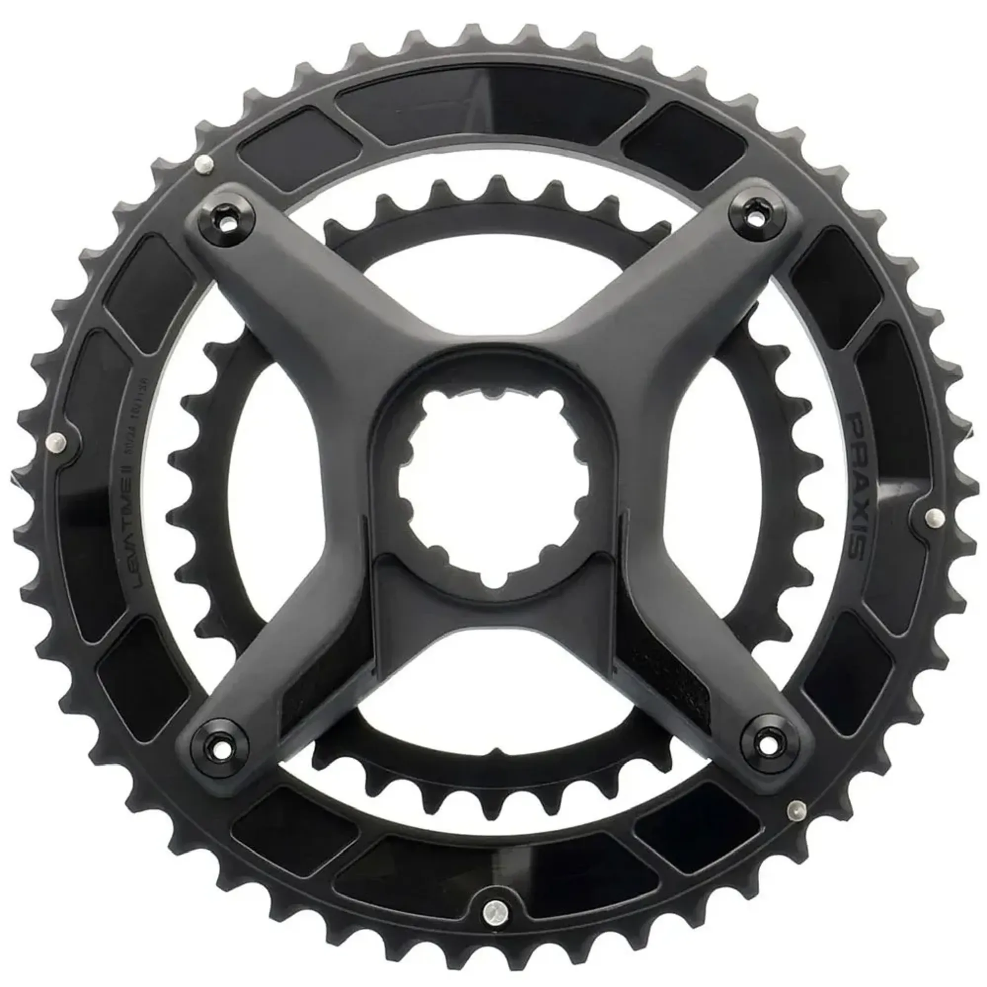 Praxis X-Ring Chainrings 10/11/12 speed in Black Praxis X-Ring Chainrings 10/11/12 speed in Black