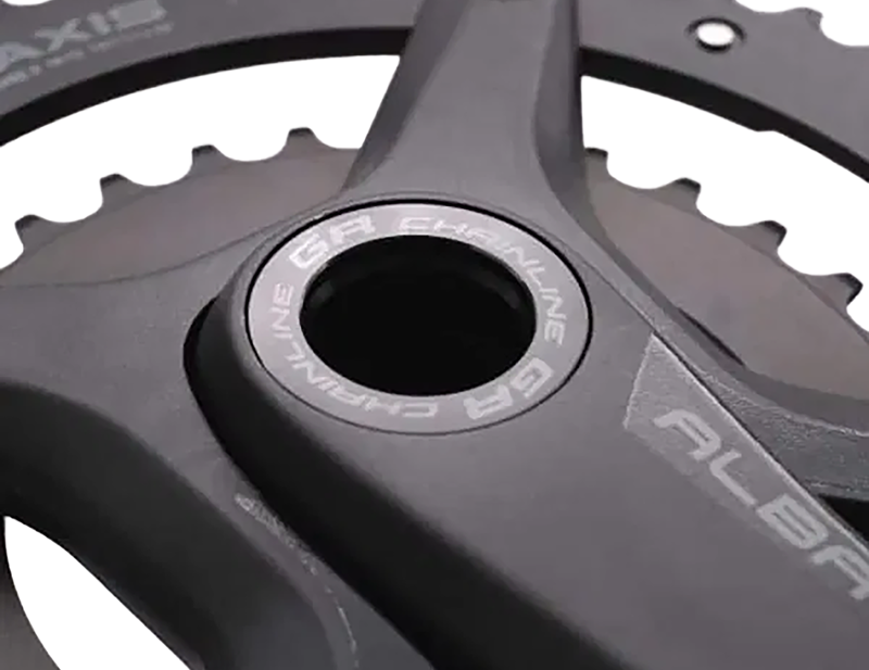 Praxis Alba GR 170mm 48/32T Gravel Chainset in Black-1