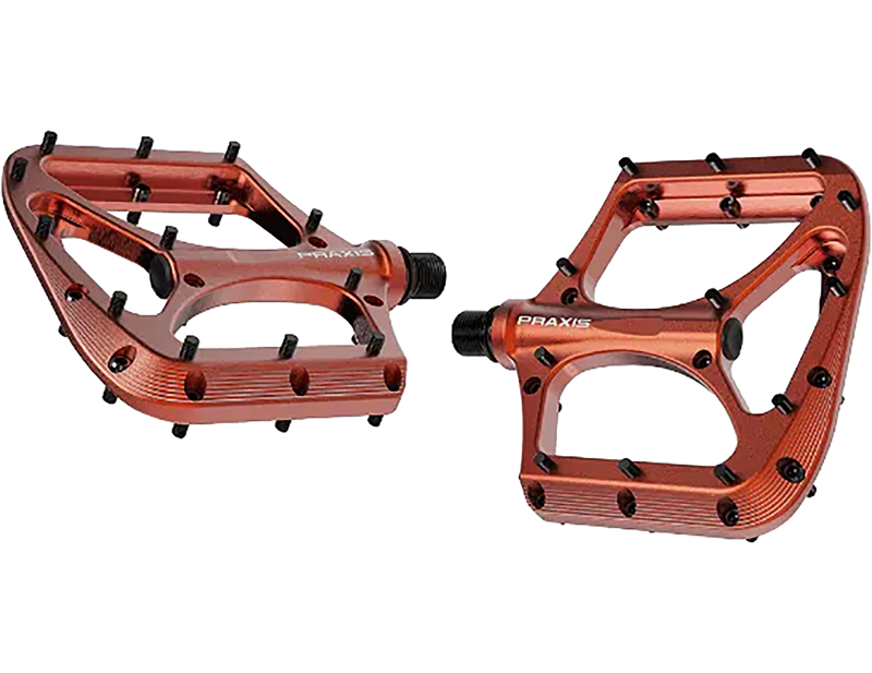 Balfes Bikes Praxis Works Praxis Brodium MTB Pedals in Orange | Free postage over £30, £10 off first order, price match & 0% finance.