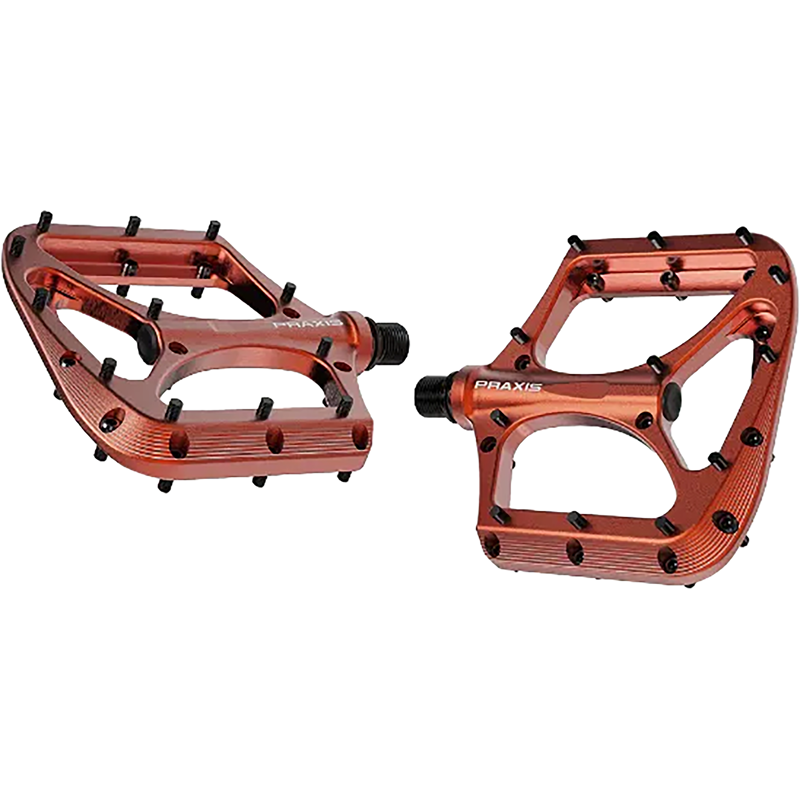 Balfes Bikes Praxis Works Praxis Brodium MTB Pedals in Orange | Free postage over £30, £10 off first order, price match & 0% finance.