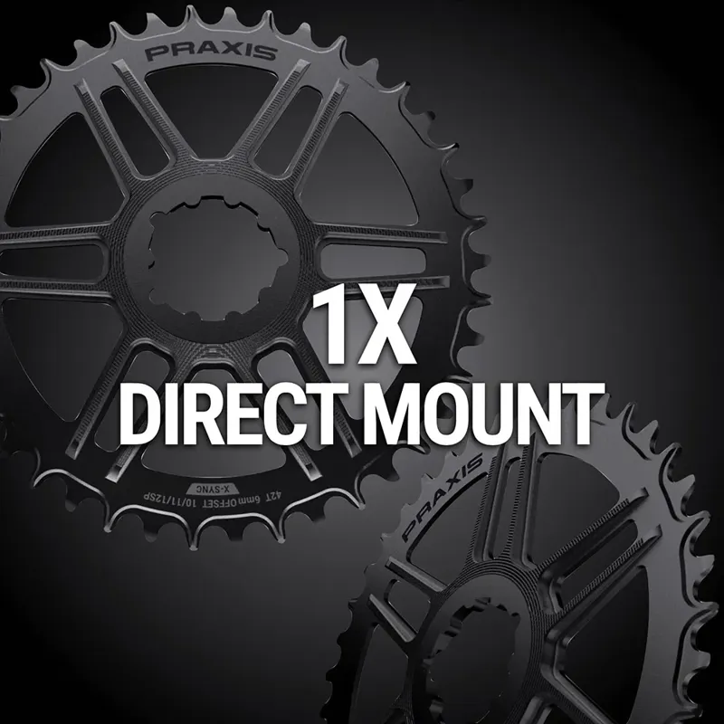 Praxis Works Direct Mount NW 0mm Offset 30t Chainring in Black-4