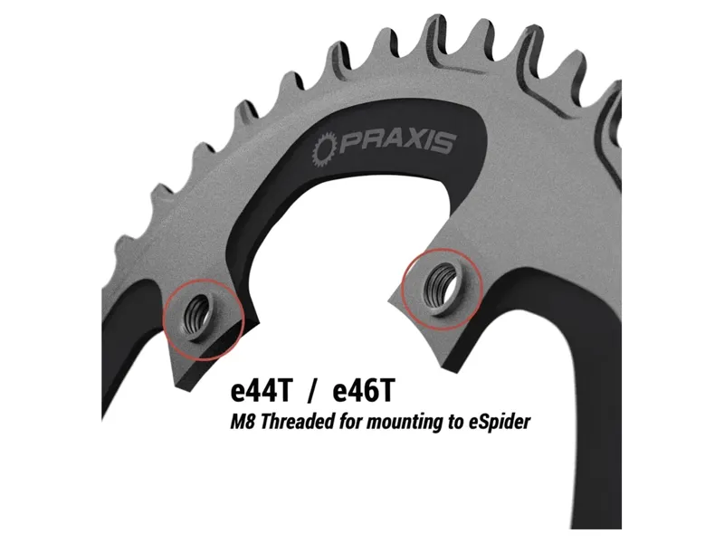 Praxis Works E-Ring 110 BCD NW 1x 46t Direct Threaded in Black-3