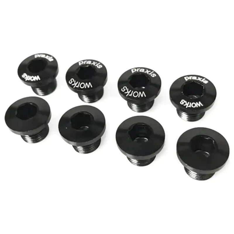 Balfes Bikes Praxis Works X-Ring Chainring Bolts One Size in Black | Free postage over £30, £10 off first order, price match & 0% finance.