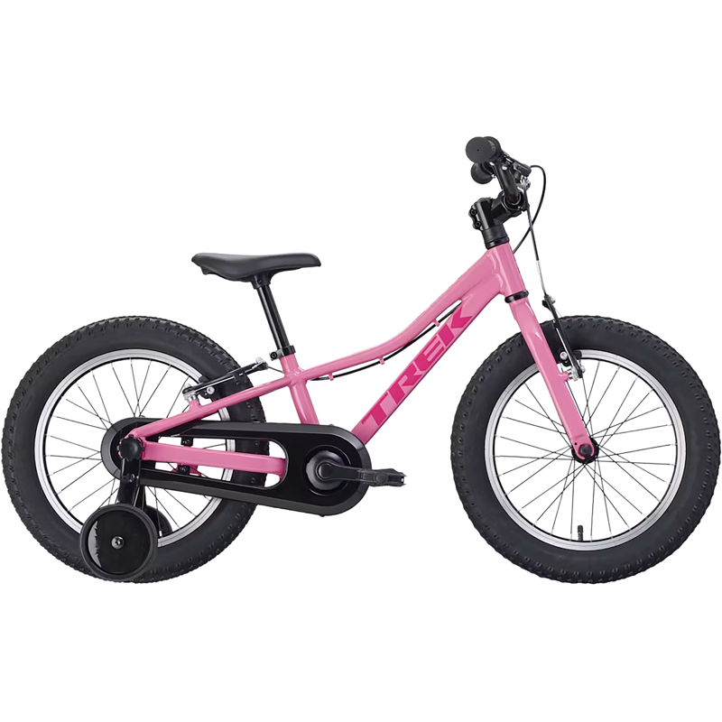 Balfes Bikes Trek Precaliber 16 inch Freewheel Kids Bike 2027 in Pink Frosting | Free postage over £30, £10 off first order, price match & 0% finance.