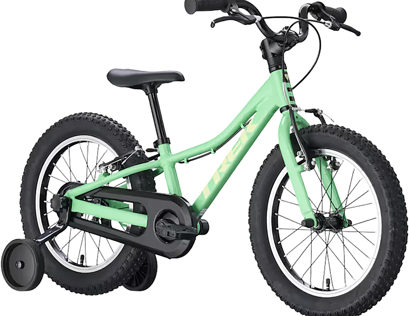 Trek Precaliber 16 inch Freewheel Kids Bike 2027 in Green Flash-1