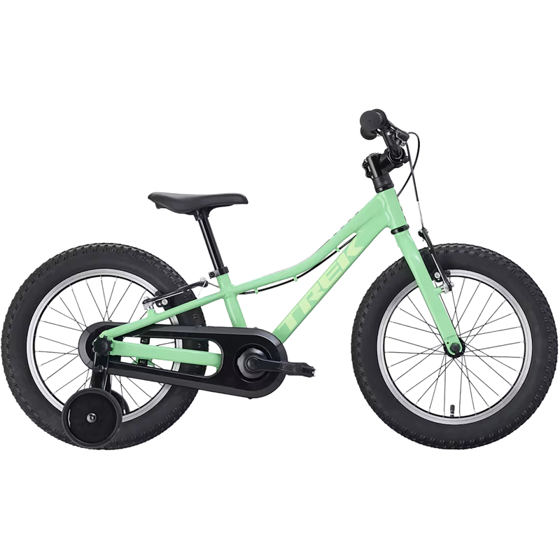 Balfes Bikes Trek Precaliber 16 inch Freewheel Kids Bike 2027 in Green Flash | Free postage over £30, £10 off first order, price match & 0% finance.