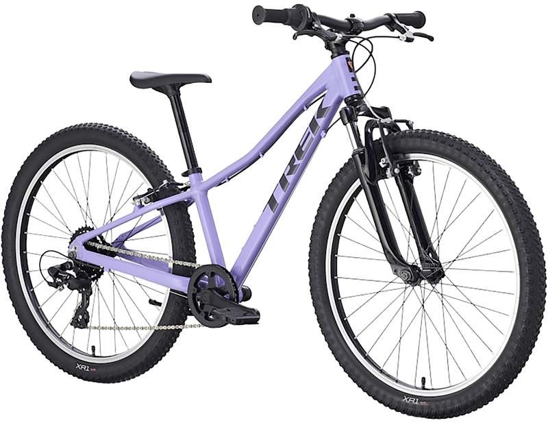 Trek Precaliber 24 Inch Suspension 8 Speed Kids Bike 2027 in Lavender Haze-5