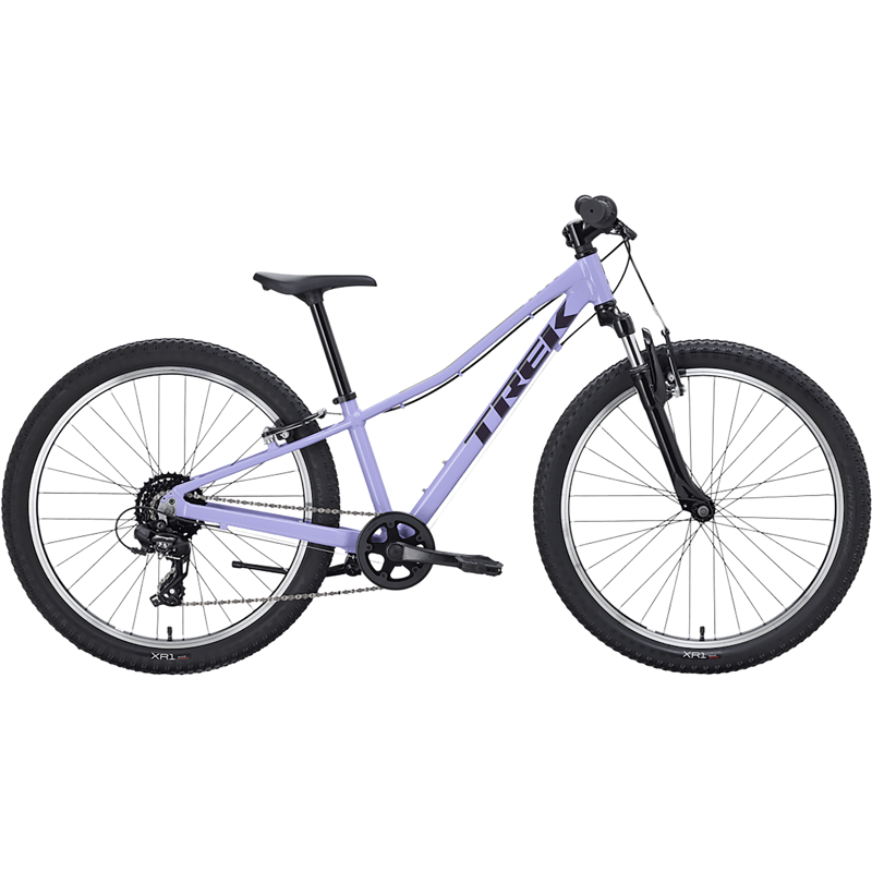 Balfes Bikes Trek Precaliber 24 Inch Suspension 8 Speed Kids Bike 2027 in Lavender Haze | Free postage over £30, £10 off first order, price match & 0% finance.
