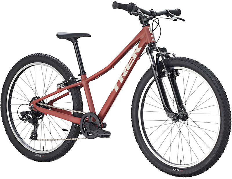 Trek Precaliber 24 Inch Suspension 8 Speed Kids Bike 2027 in Sedona Red-1