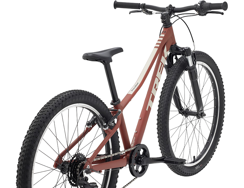 Trek Precaliber 24 Inch Suspension 8 Speed Kids Bike 2027 in Sedona Red-4