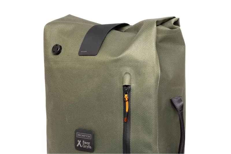 Brompton x Bear Grylls Waterproof Backpack in Moss Green-3