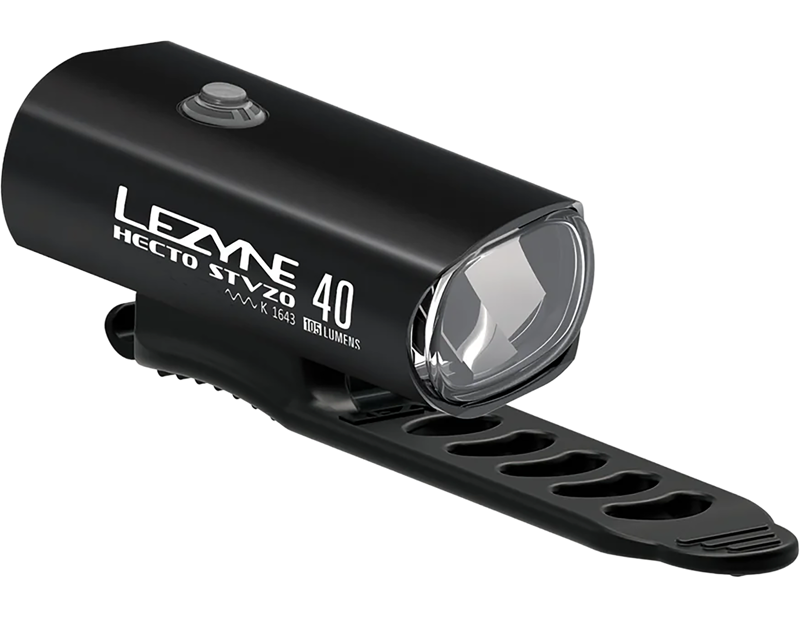 Lezyne 40 Stvzo Front Light Recharge in Black-1