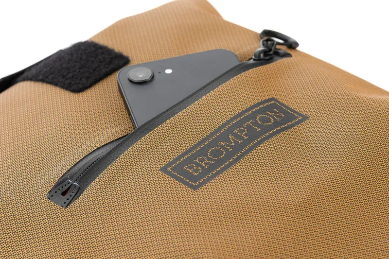 Brompton Waterproof Rolltop Small + Frame Backpack in Bronze-5