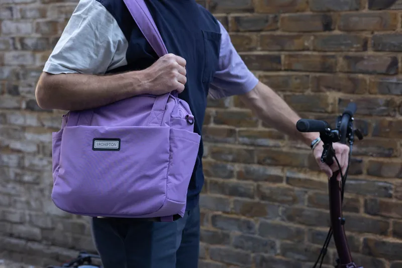 Brompton Tote Bag S + Frame in Lavender-1