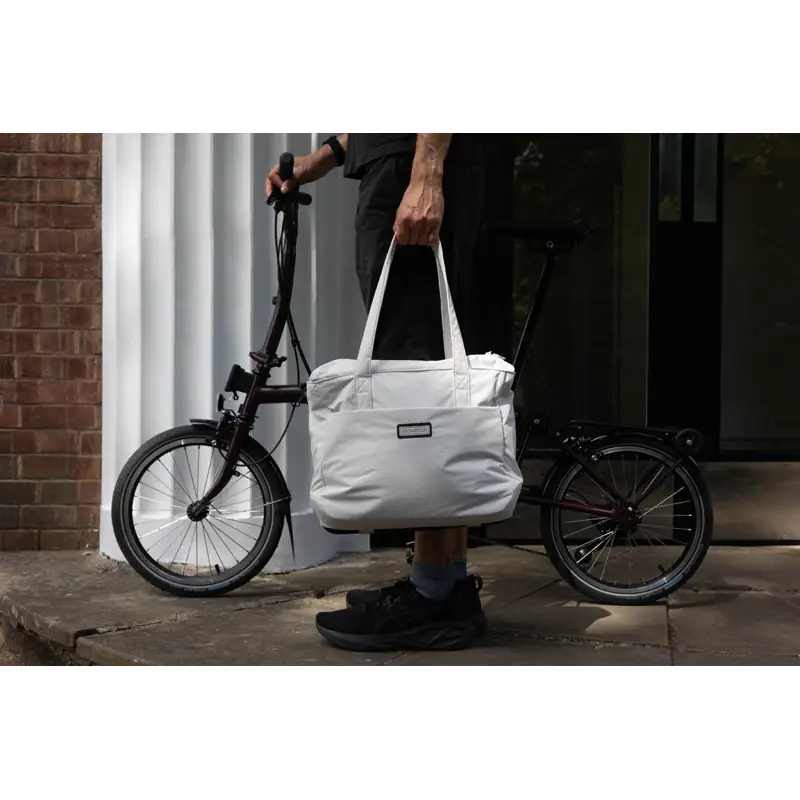 Balfes Bikes Brompton Tote Bag M + Frame in Ivory | Free postage over £30, £10 off first order, price match & 0% finance.