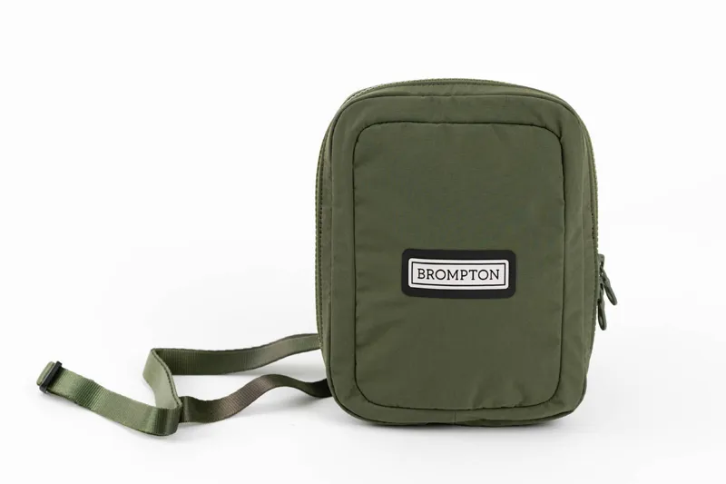 Brompton Zip Pouch in Olive Green-2