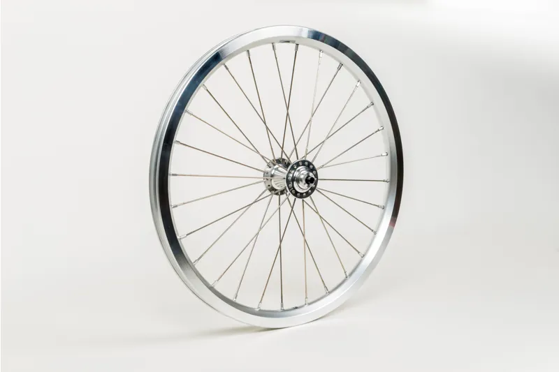 Brompton Front Wheel with Radial Lacing including fittings Supe