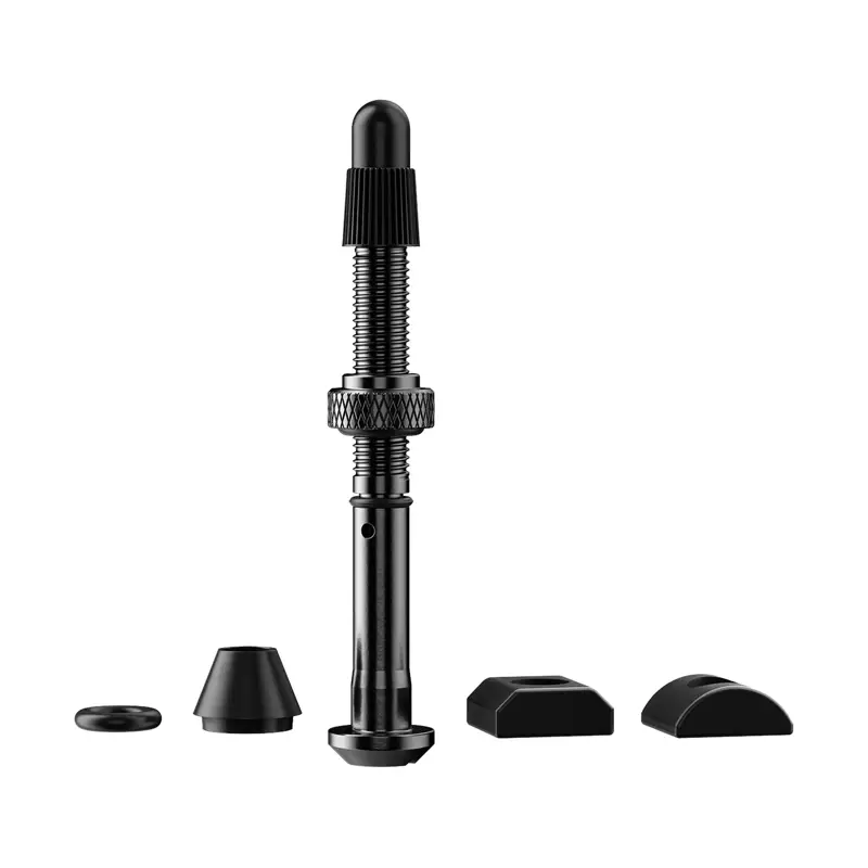 Balfes Bikes Quarq Tyrewiz 2.0 Valve Stem Packs in black | Free postage over £30, £10 off first order, price match & 0% finance.