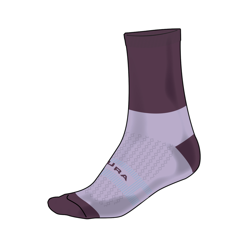 Balfes Bikes Endura Women's BaaBaa Merino Winter Cycling Socks in Purple | Free postage over £30, £10 off first order, price match & 0% finance.