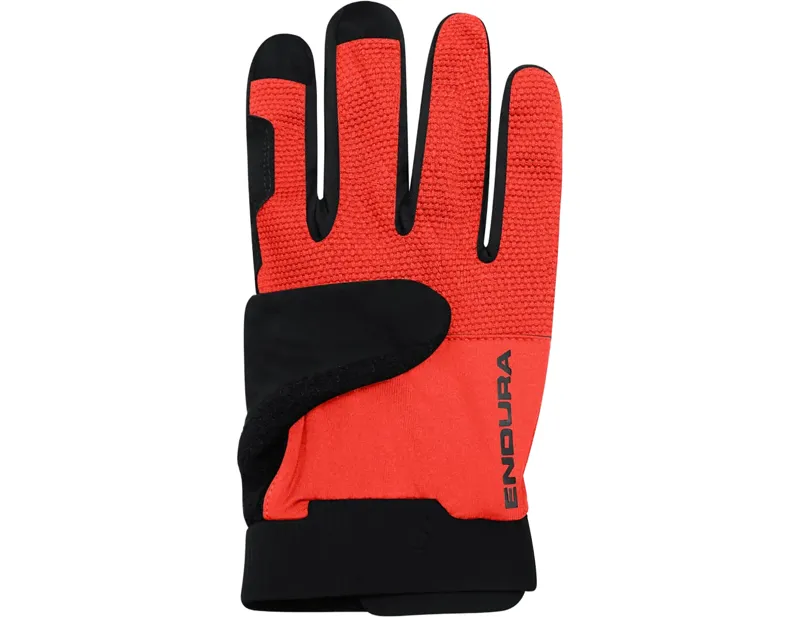 Balfes Bikes Endura Loop Full Finger Glove in Flame Red | Free postage over £30, £10 off first order, price match & 0% finance.