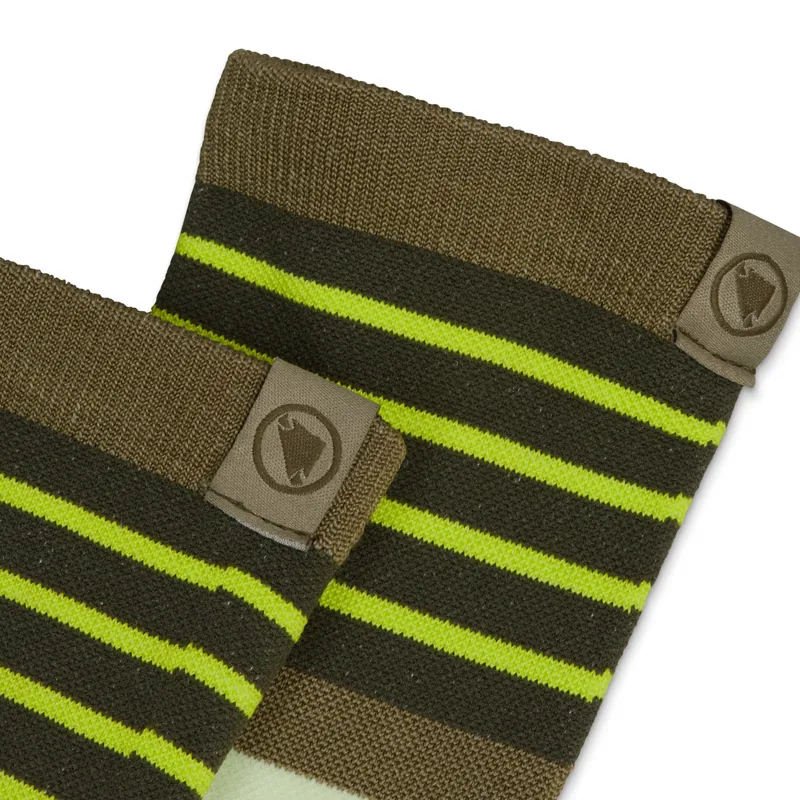 Endura Block Sock in Tweed Green-2