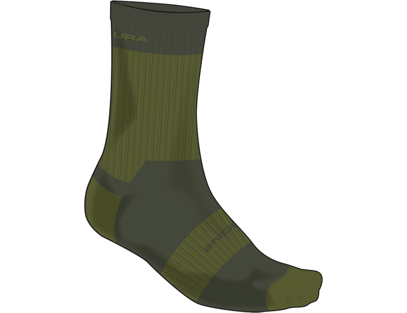 Endura Hummvee Waterproof Cycling Socks in Green
