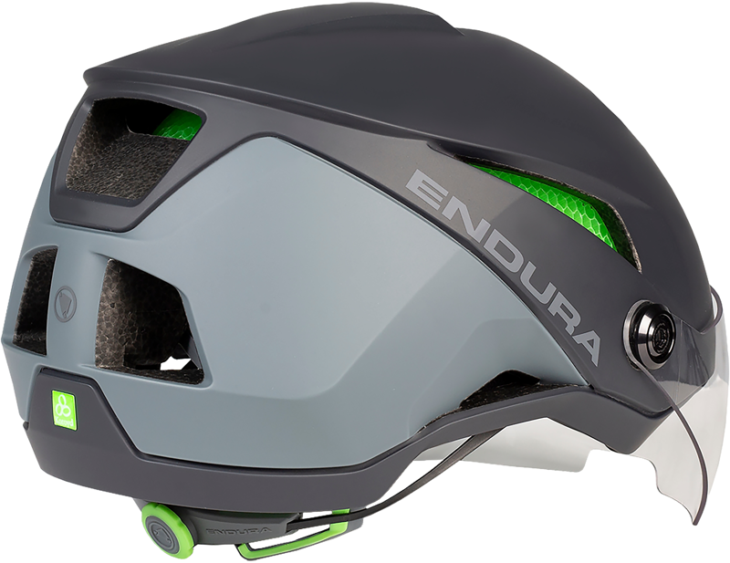 Endura SpeedPedelec Visor Helmet in Grey -1