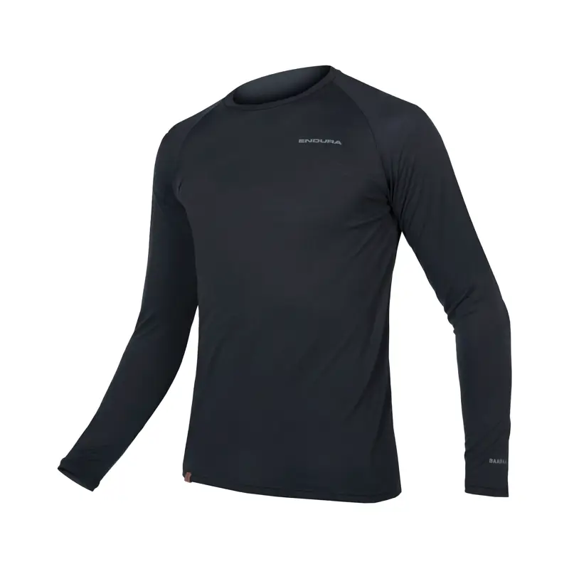 Balfes Bikes Endura BaaBaa Blend Long Sleeve Baselayer in Grey | Free postage over £30, £10 off first order, price match & 0% finance.