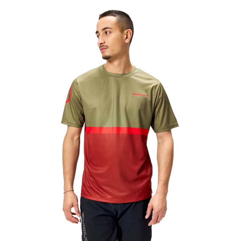 Endura Singletrack Core Tee II in Tweed Green-2