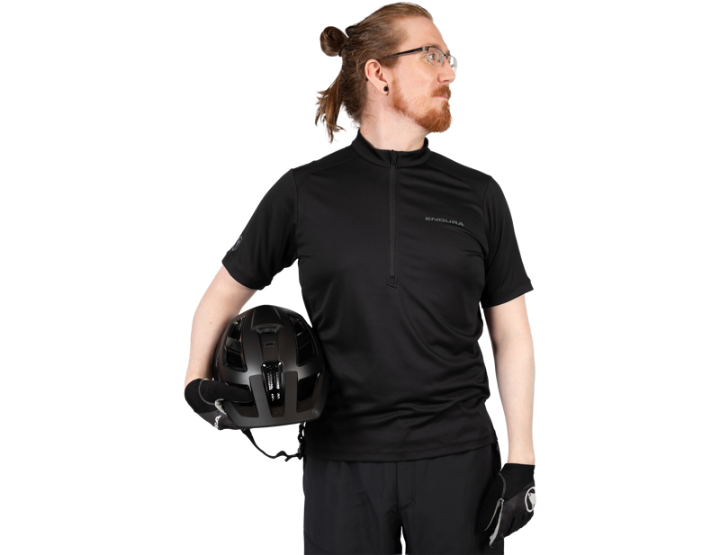 Endura Hummvee Short Sleeve Jersey II in Black-2