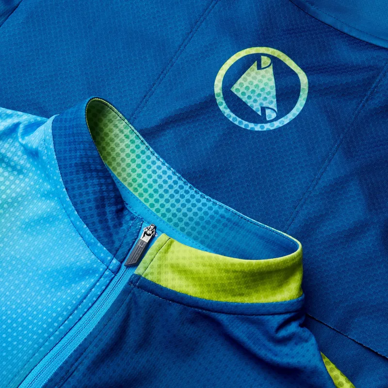 Endura Bitmap Block FS260 Print Short Sleeve Jersey in Barra Blue-5