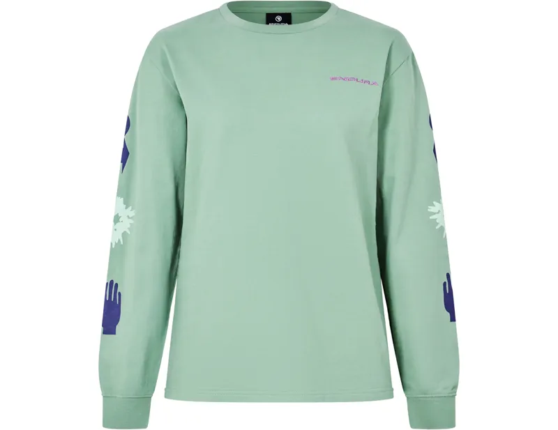 Endura Forty1Thirty Long Sleeve Tee in Loch Green