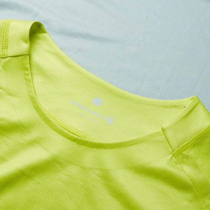Endura CORE Printed Long Sleeve Jersey in Lime Green-2