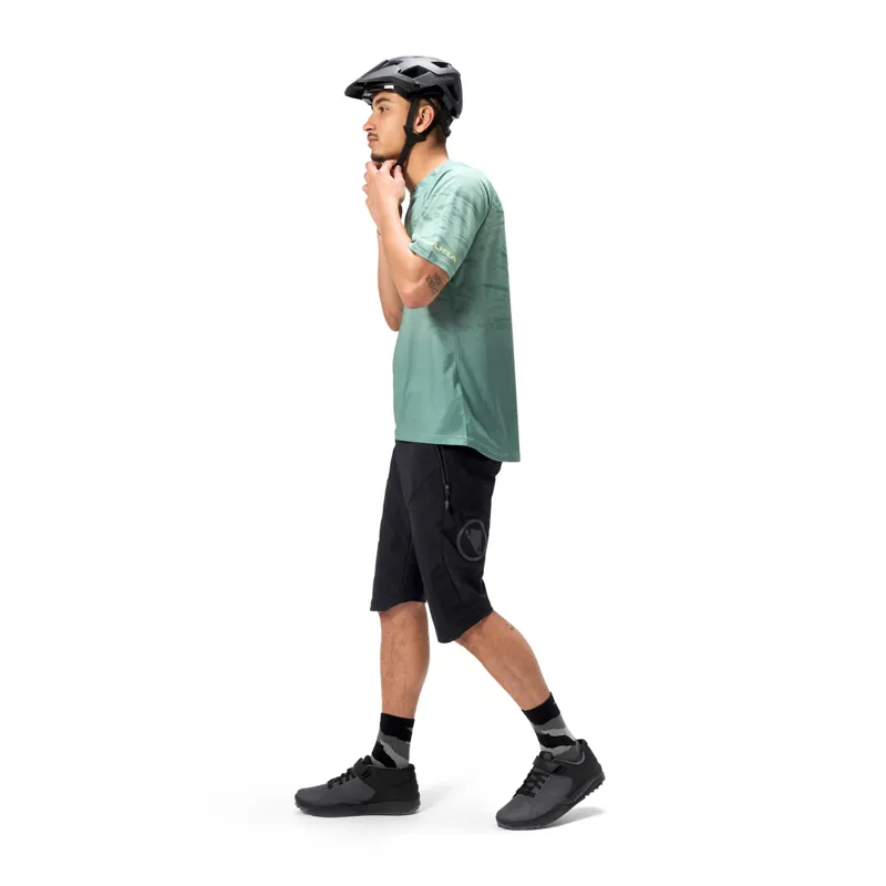 Endura Marble LTD Printed Short Sleeve Tee in Green-3